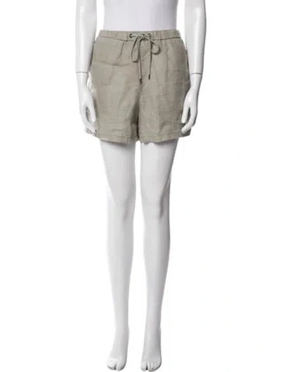 Pre-owned James Perse Linen Mini Shorts In Neutral