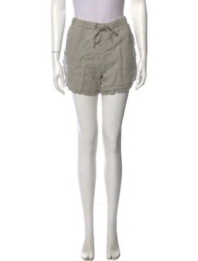 Pre-owned James Perse Linen Mini Shorts In Neutral