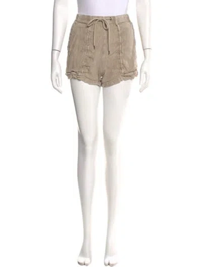 Pre-owned James Perse Linen Mini Shorts In Neutral