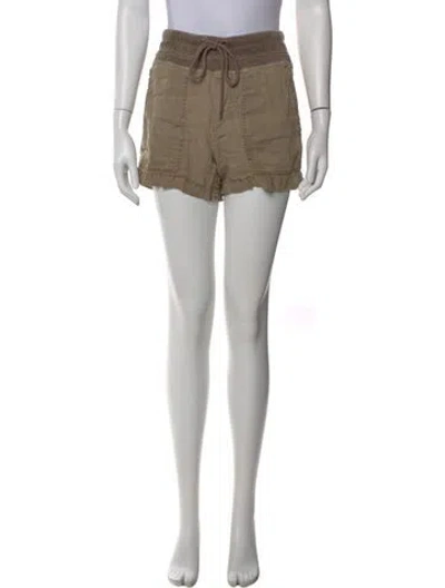 Pre-owned James Perse Linen Mini Shorts In Neutral