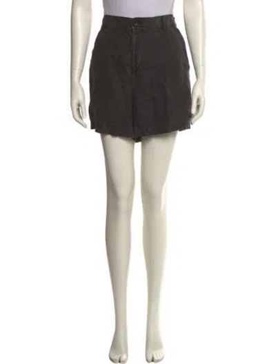 Pre-owned James Perse Linen Mini Shorts In Neutrals