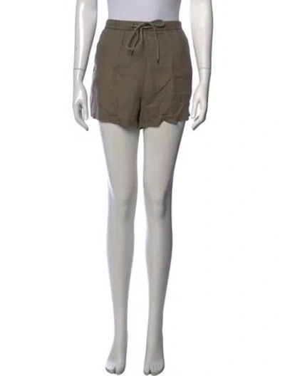 Pre-owned James Perse Linen Mini Shorts In Neutrals