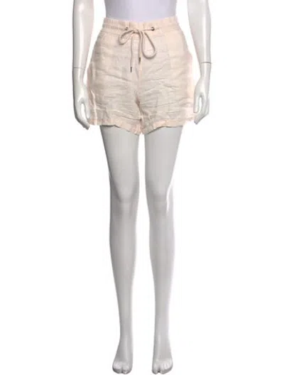 Pre-owned James Perse Linen Mini Shorts In Neutrals