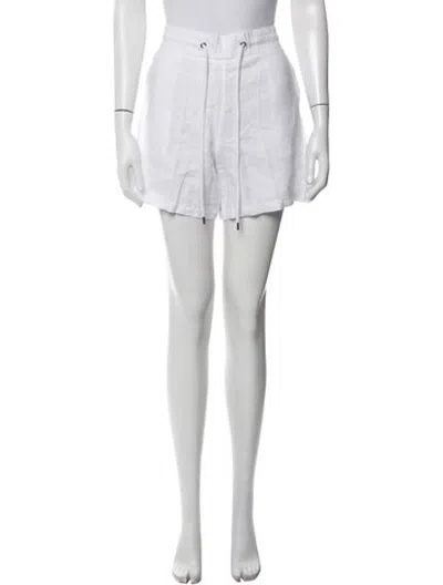 Pre-owned James Perse Linen Mini Shorts W/ Tags In White