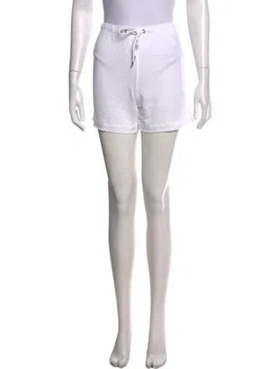 Pre-owned James Perse Linen Mini Shorts In White