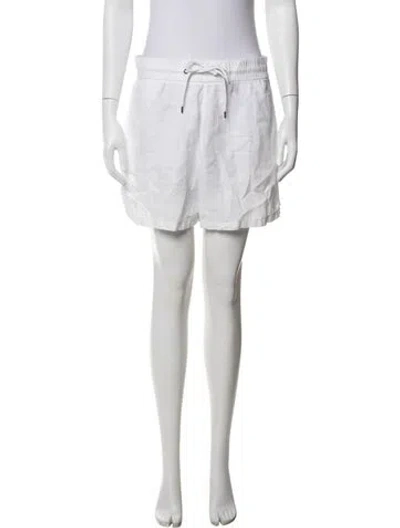 Pre-owned James Perse Linen Mini Shorts In White