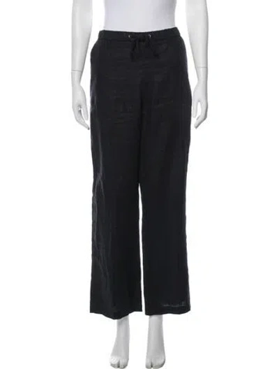 Pre-owned James Perse Linen Pajamas In Black
