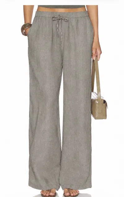 James Perse Linen Pant In Fump In Multi