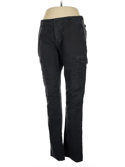 Pre-owned James Perse Linen Pants In Black