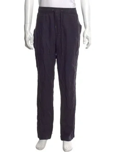 Pre-owned James Perse Linen Pants In Black
