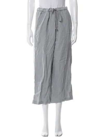 Pre-owned James Perse Linen Pants In Gray