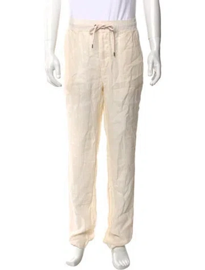 Pre-owned James Perse Linen Pants In Neutral