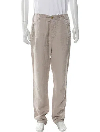 Pre-owned James Perse Linen Pants In Neutral