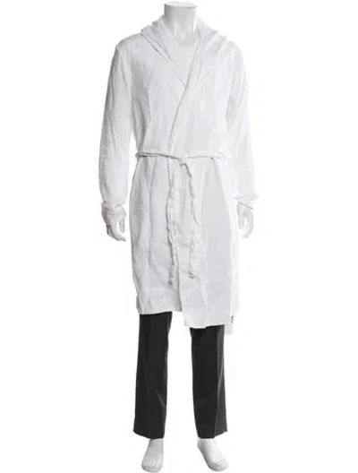 Pre-owned James Perse Linen Robe In White
