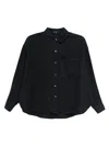 James Perse Linen Shirt In Black