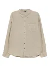 James Perse Linen Shirt In Brown