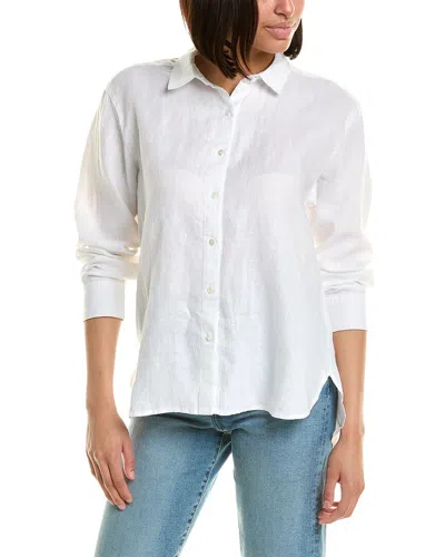 James Perse Linen Shirt In White