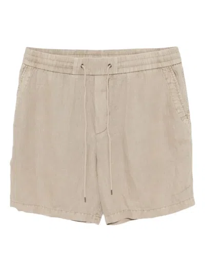 James Perse Linen Shorts In Neutral