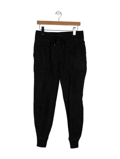 Pre-owned James Perse Linen Skinny Leg Pants In Black