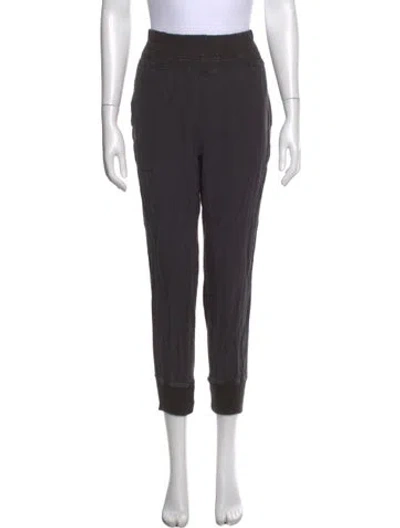 Pre-owned James Perse Linen Skinny Leg Pants In Black