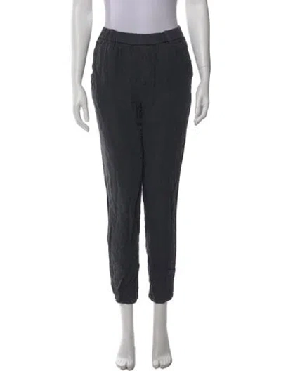 Pre-owned James Perse Linen Skinny Leg Pants In Gray