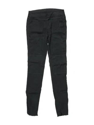 Pre-owned James Perse Linen Skinny Leg Pants In Grey