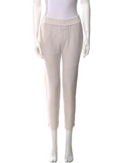 Pre-owned James Perse Linen Skinny Leg Pants In Neutral