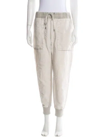 Pre-owned James Perse Linen Skinny Leg Pants In Neutral