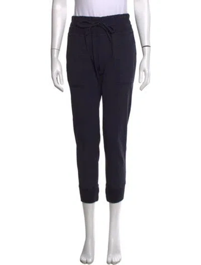 Pre-owned James Perse Linen Straight Leg Pants In Blue