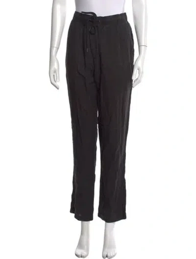 Pre-owned James Perse Linen Straight Leg Pants In Gray