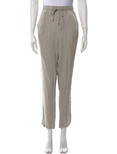 Pre-owned James Perse Linen Straight Leg Pants In Neutral