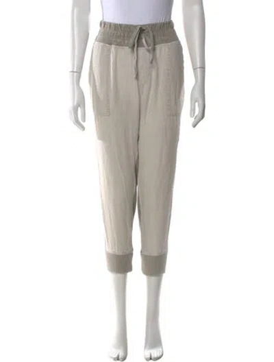 Pre-owned James Perse Linen Straight Leg Pants In Neutral