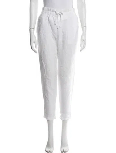 Pre-owned James Perse Linen Straight Leg Pants In Neutrals