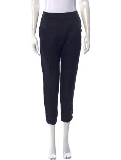 Pre-owned James Perse Linen Straight Leg Pants W/ Tags In Blue