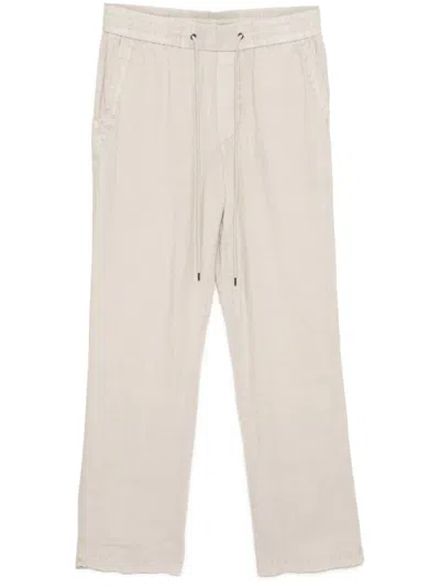 James Perse Linen Straight-leg Trousers In Neutrals