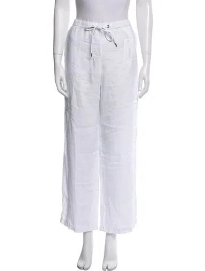 Pre-owned James Perse Linen Sweatpants In White
