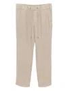 James Perse Linen Trousers In Neutral