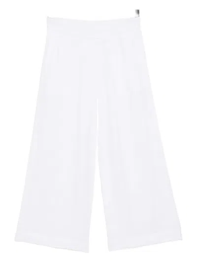 James Perse Linen Trousers In White