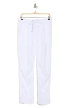James Perse Linen Utility Pants In White