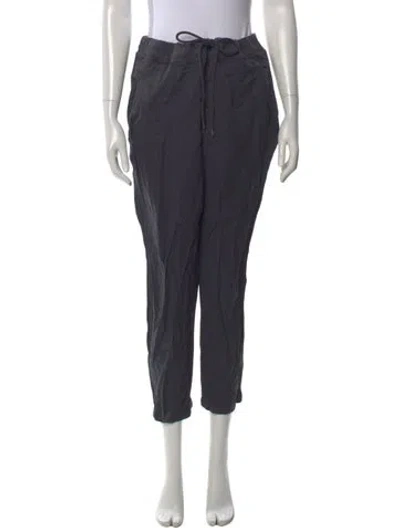 Pre-owned James Perse Linen Wide Leg Pants In Gray