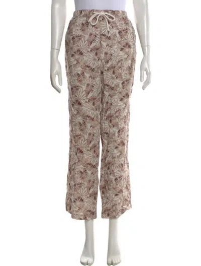 Pre-owned James Perse Linen Wide Leg Pants In Neutral