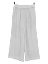 James Perse Linen Wide-leg Trousers In White