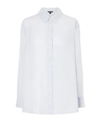 James Perse Linen-canvas Shirt In White