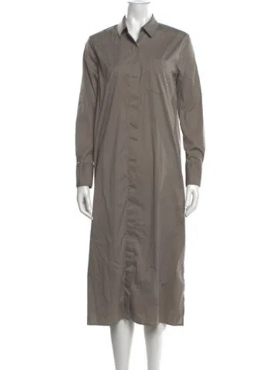 Pre-owned James Perse Long Dress In Gray