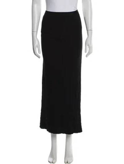 Pre-owned James Perse Long Skirt In Black