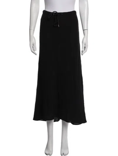 Pre-owned James Perse Long Skirt In Black