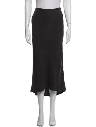 Pre-owned James Perse Long Skirt In Black