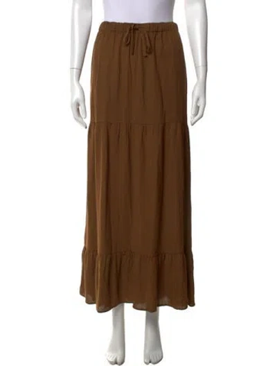 Pre-owned James Perse Long Skirt In Brown