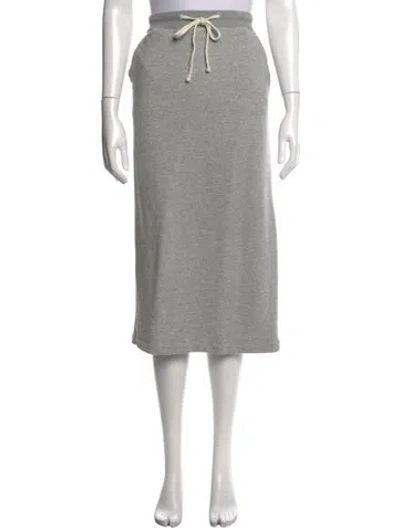 Pre-owned James Perse Long Skirt In Grey