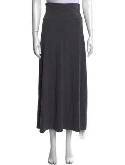 Pre-owned James Perse Long Skirt In Grey